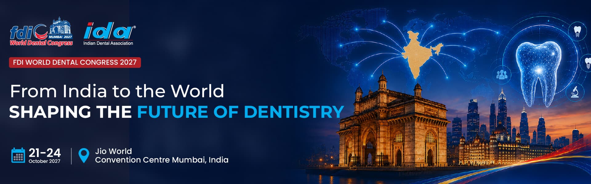 FDI World Dental Congress 2027 Mumbai Banner